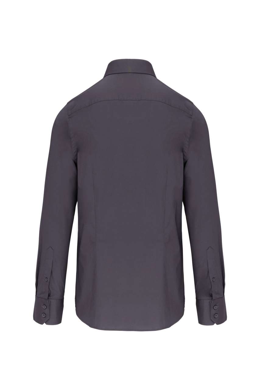 LONG-SLEEVED COTTON/ELASTANE SHIRT