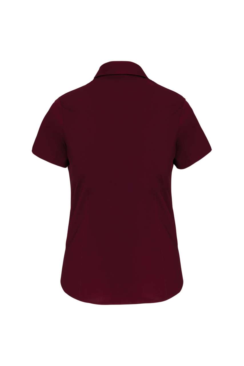 LADIES' SHORT-SLEEVED COTTON/ELASTANE SHIRT
