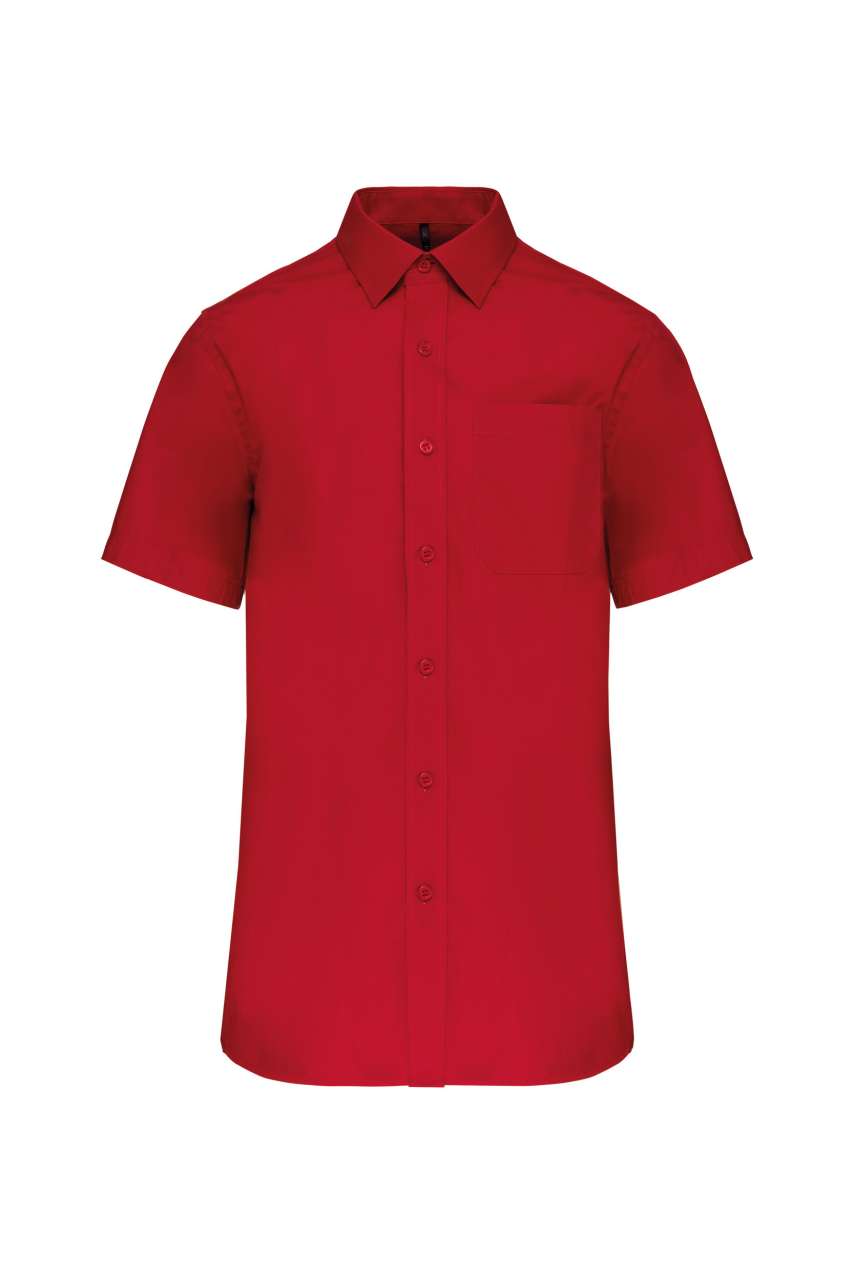 MEN'S SHORT-SLEEVED COTTON POPLIN SHIRT