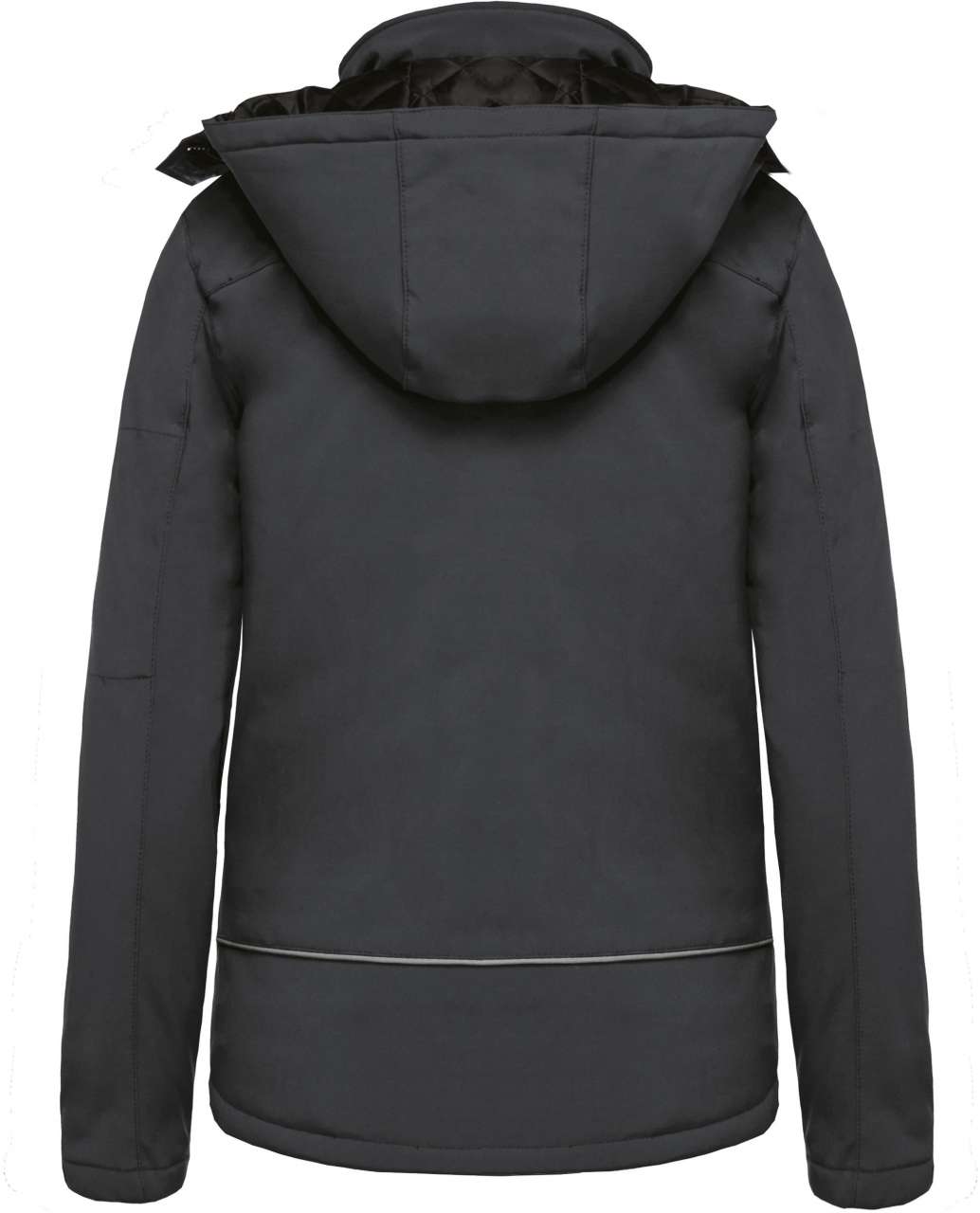 NŐI KAPUCNIS SOFTSHELL BÉLELT PARKA