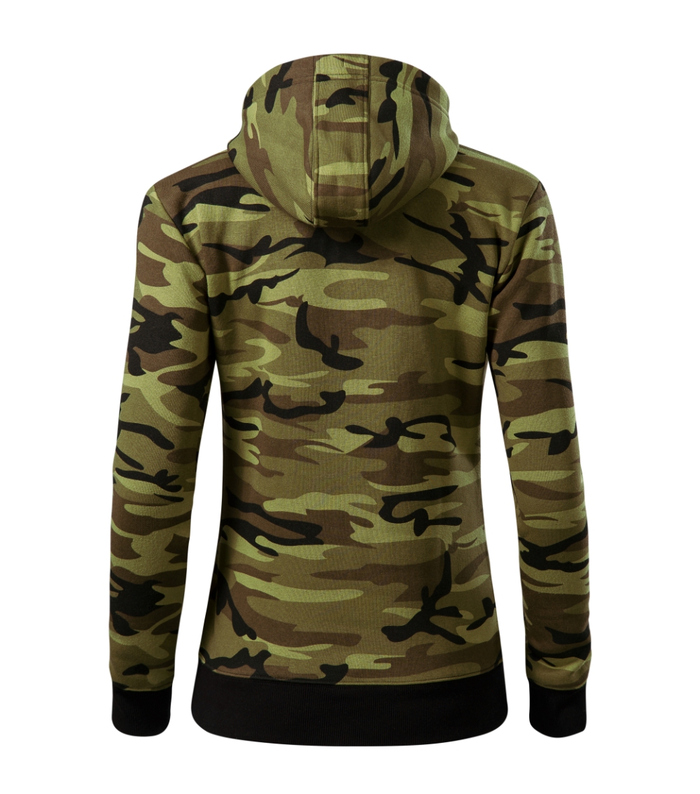 Camo Zipper Felső női
