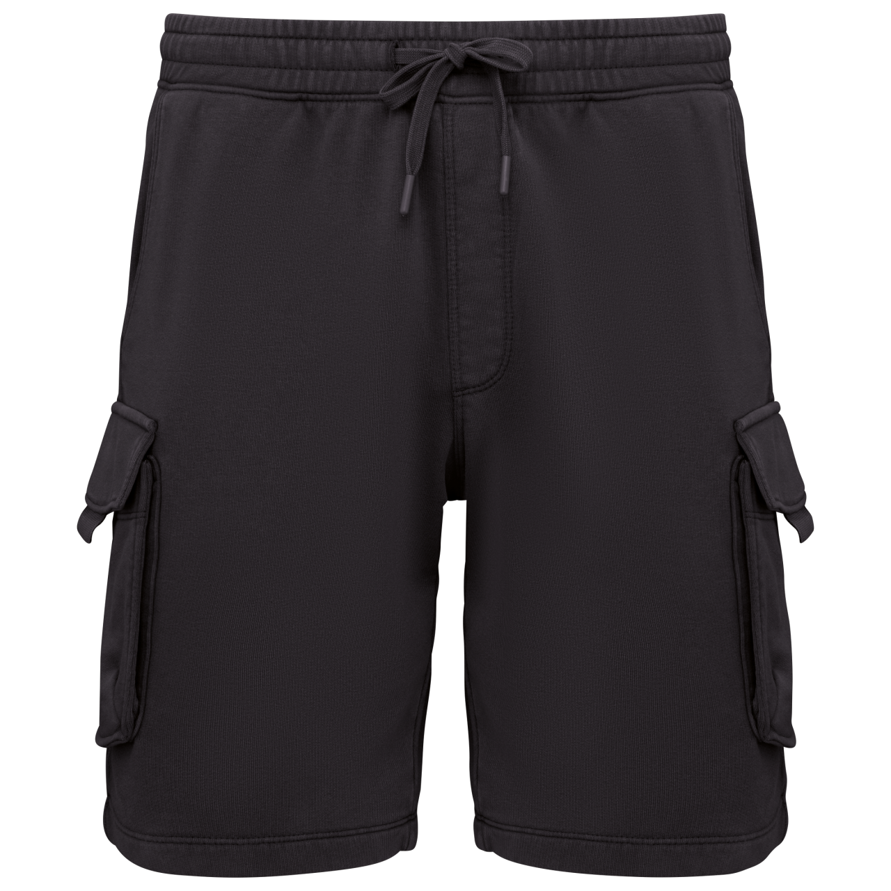 FÉRFI FRENCH TERRY MOSOTT HATÁSÚ CARGO SHORT