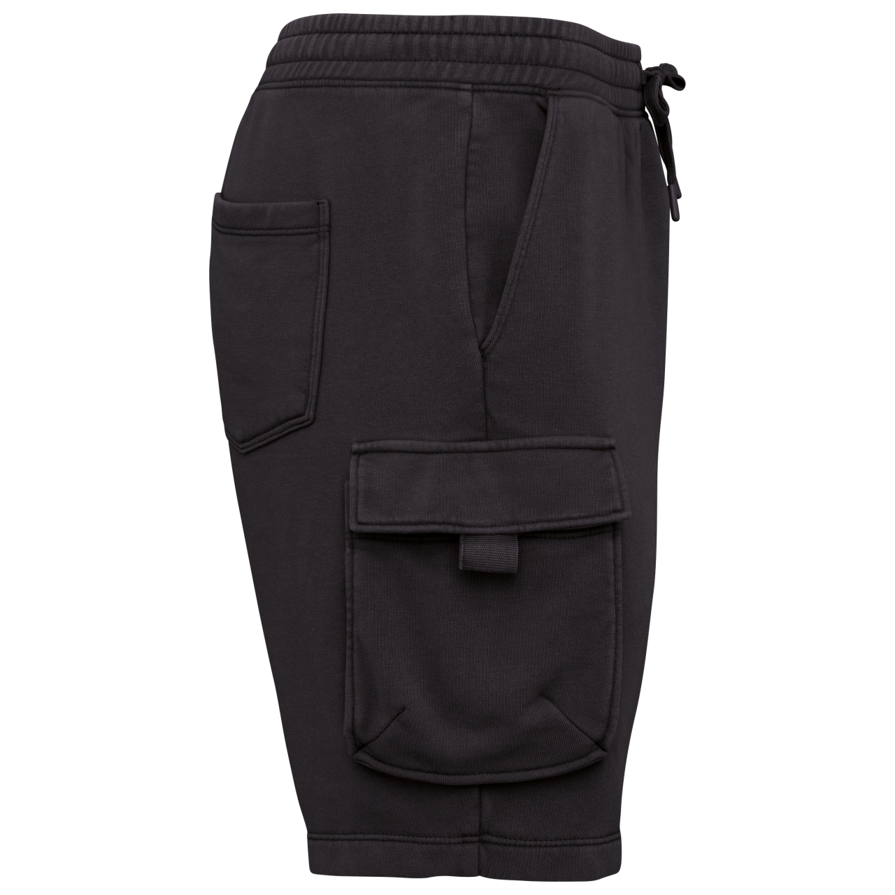 FÉRFI FRENCH TERRY MOSOTT HATÁSÚ CARGO SHORT