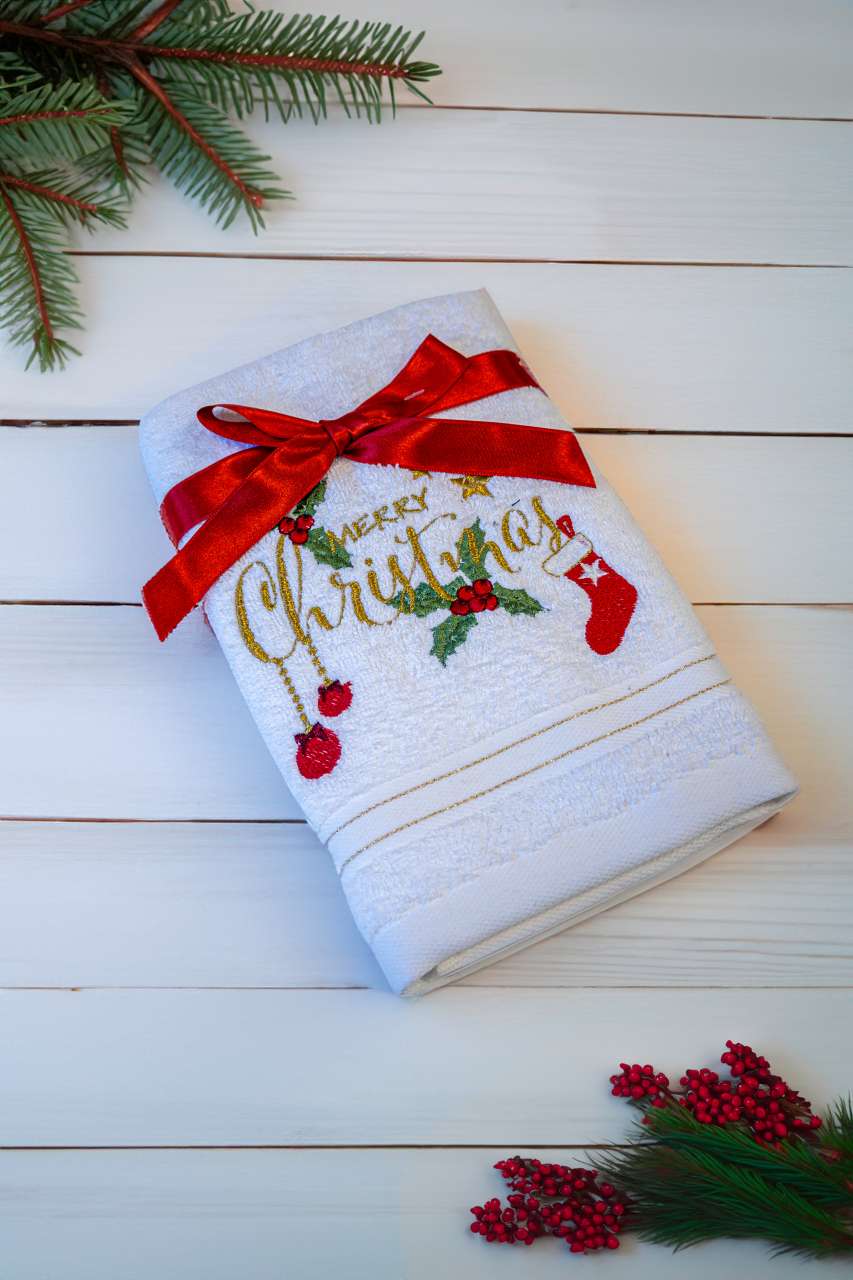 olxmas03 OLIMA KARÁCSONYI TÖRÖLKÖZŐ - BOLDOG KARÁCSONY FELÍRATTAL