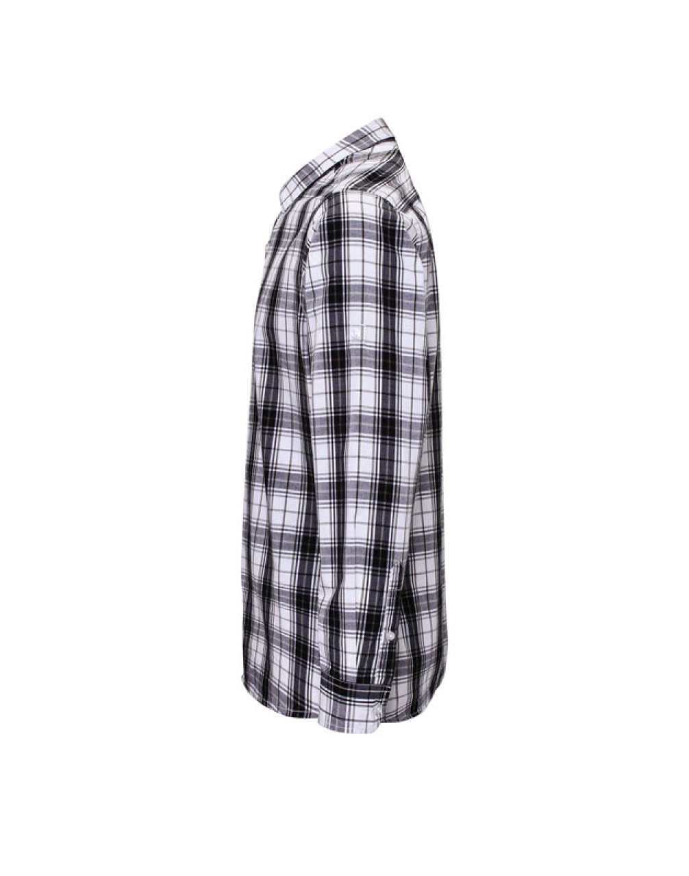 'GINMILL' CHECK - MEN'S LONG SLEEVE COTTON SHIRT