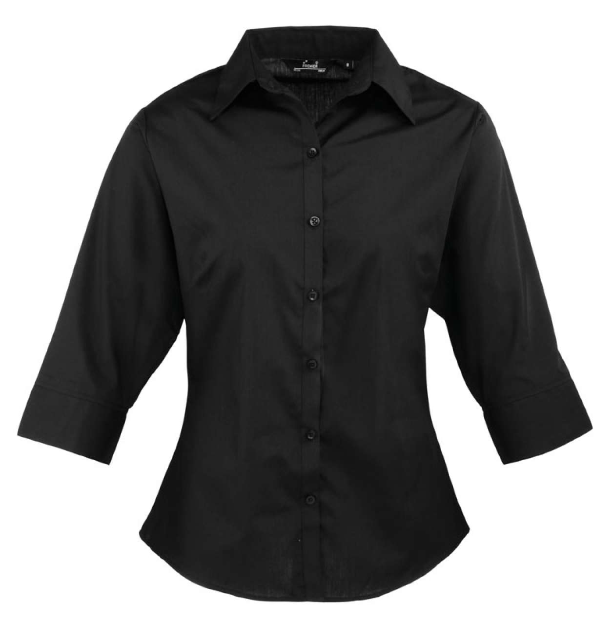 pr305 WOMEN'S POPLIN 3/4 SLEEVE BLOUSE