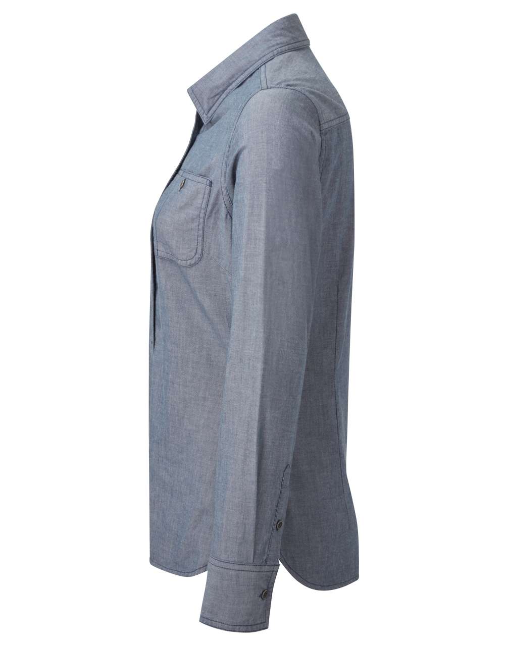 WOMEN'S ORGANIC CHAMBRAY FAIRTRADE SHIRT