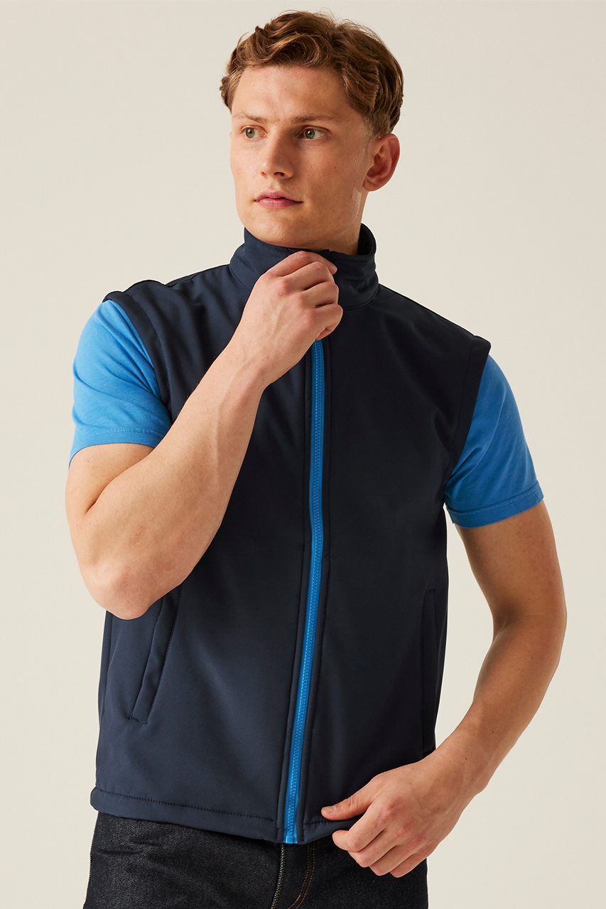 retra844 ABLAZE PRINTABLE SOFTSHELL BODYWARMER