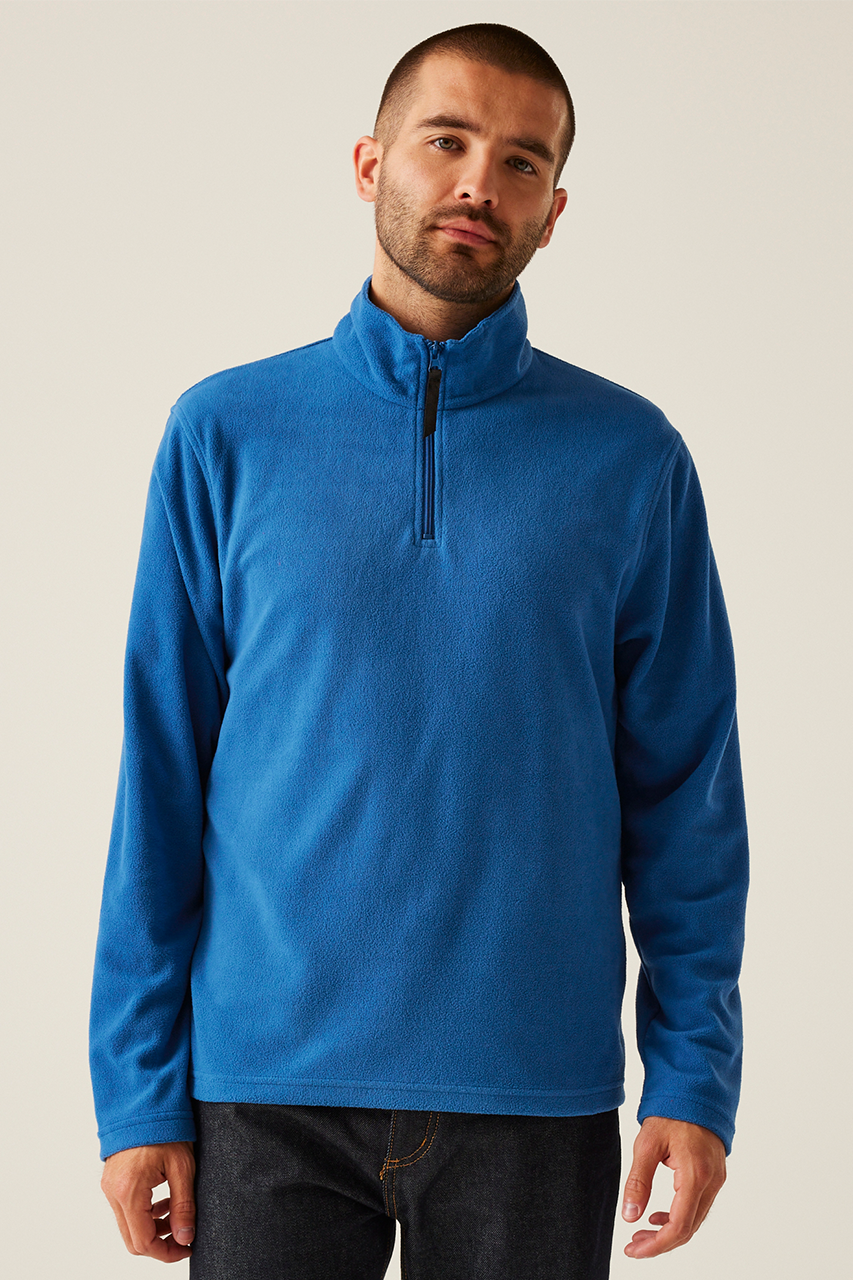 retrf549 MICRO ZIP NECK FLEECE