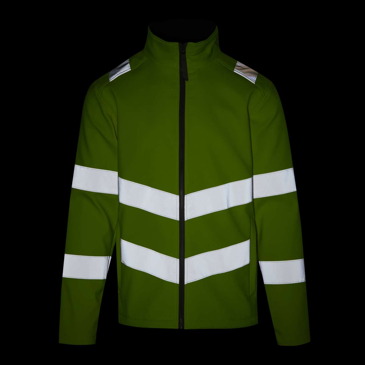 HI-VIS PRO CONTRACT ABLAZE 2 LAYER SOFTSHELL JACKET (CLASS 3)