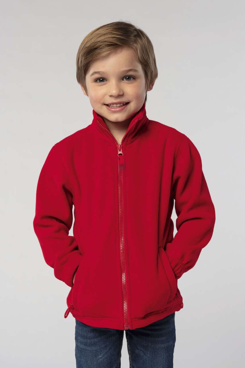 so00589 SOL'S NORTH KIDS' - ZIPPED FLEECE JACKET