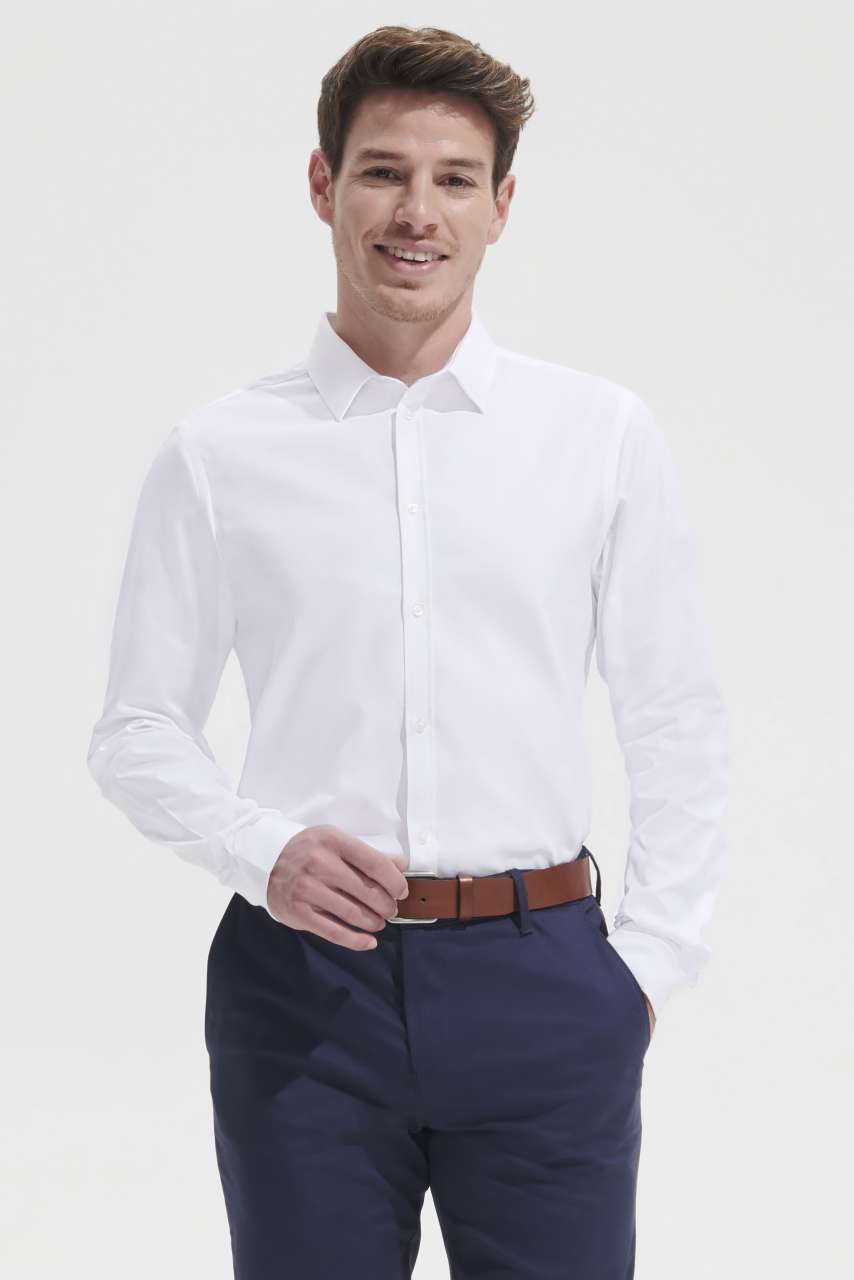 so02102 SOL'S BRODY MEN - HERRINGBONE SHIRT