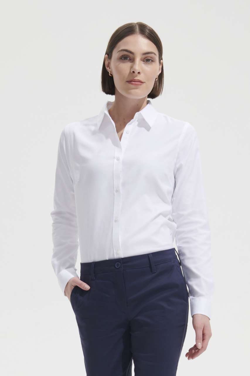 so02103 SOL'S BRODY WOMEN - HERRINGBONE SHIRT