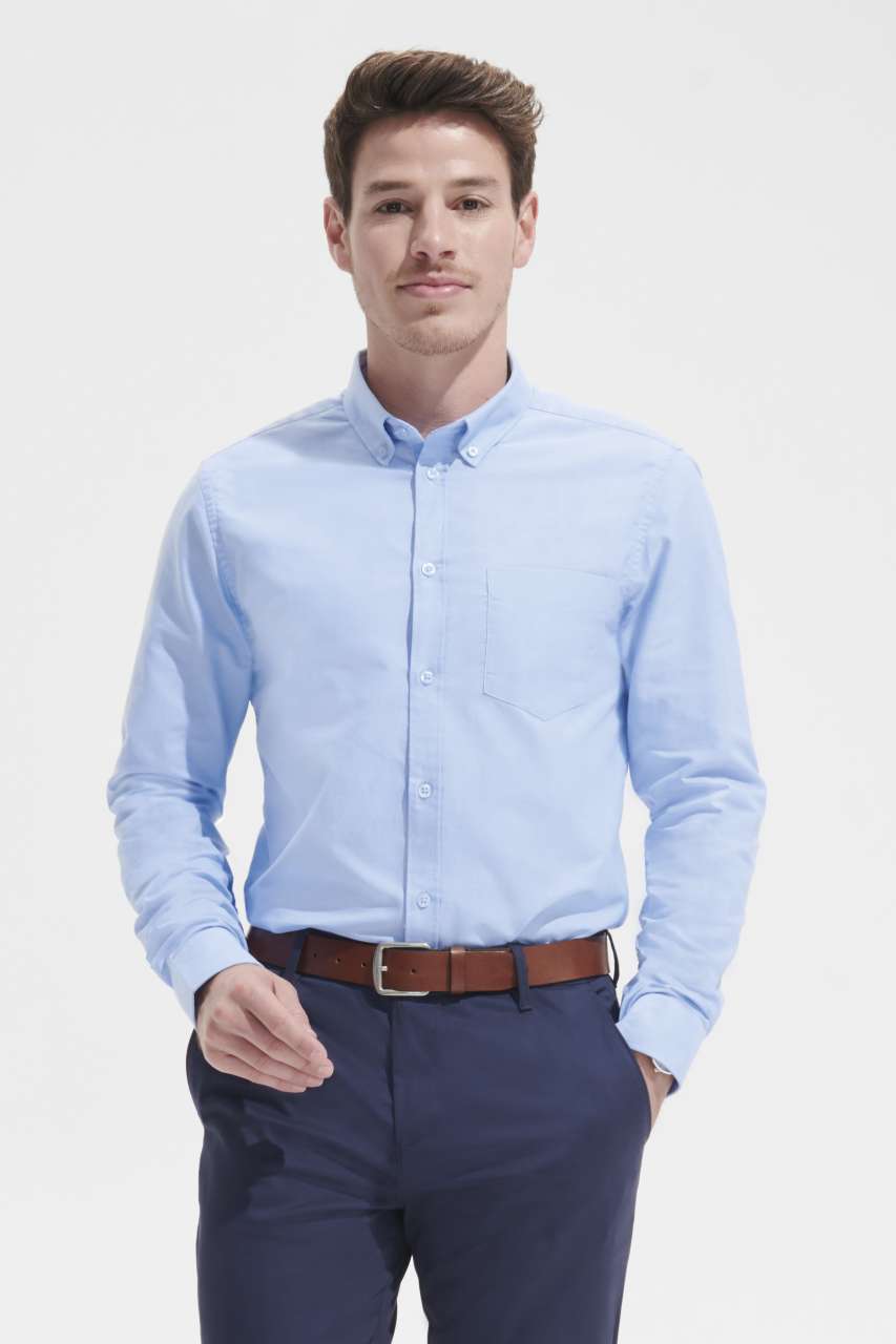 so02920 SOL'S BOSTON FIT - LONG SLEEVE OXFORD MEN'S SHIRT