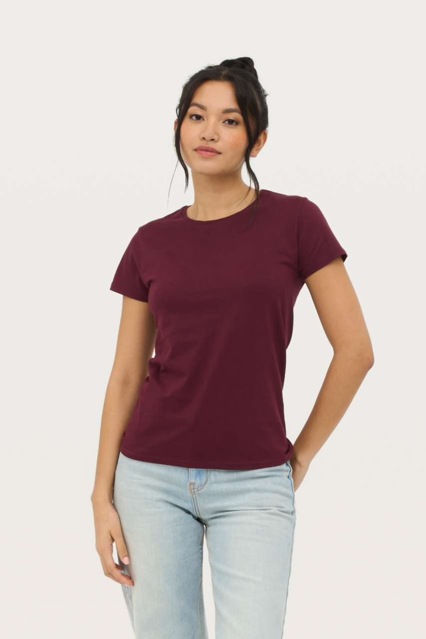 so03579 SOL'S PIONEER WOMEN - ROUND-NECK FITTED JERSEY T-SHIRT