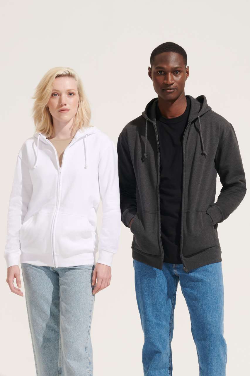 so03812 SOL'S CARTER - UNISEX FULL-ZIP HOODIE
