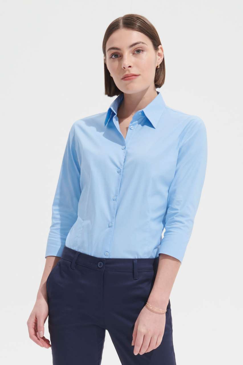 so17010 SOL'S EFFECT - 3/4 SLEEVE STRETCH WOMEN'S SHIRT