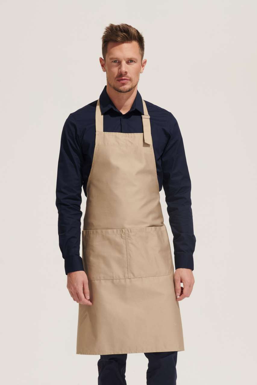 so88010 SOL'S GALA - LONG APRON WITH POCKETS