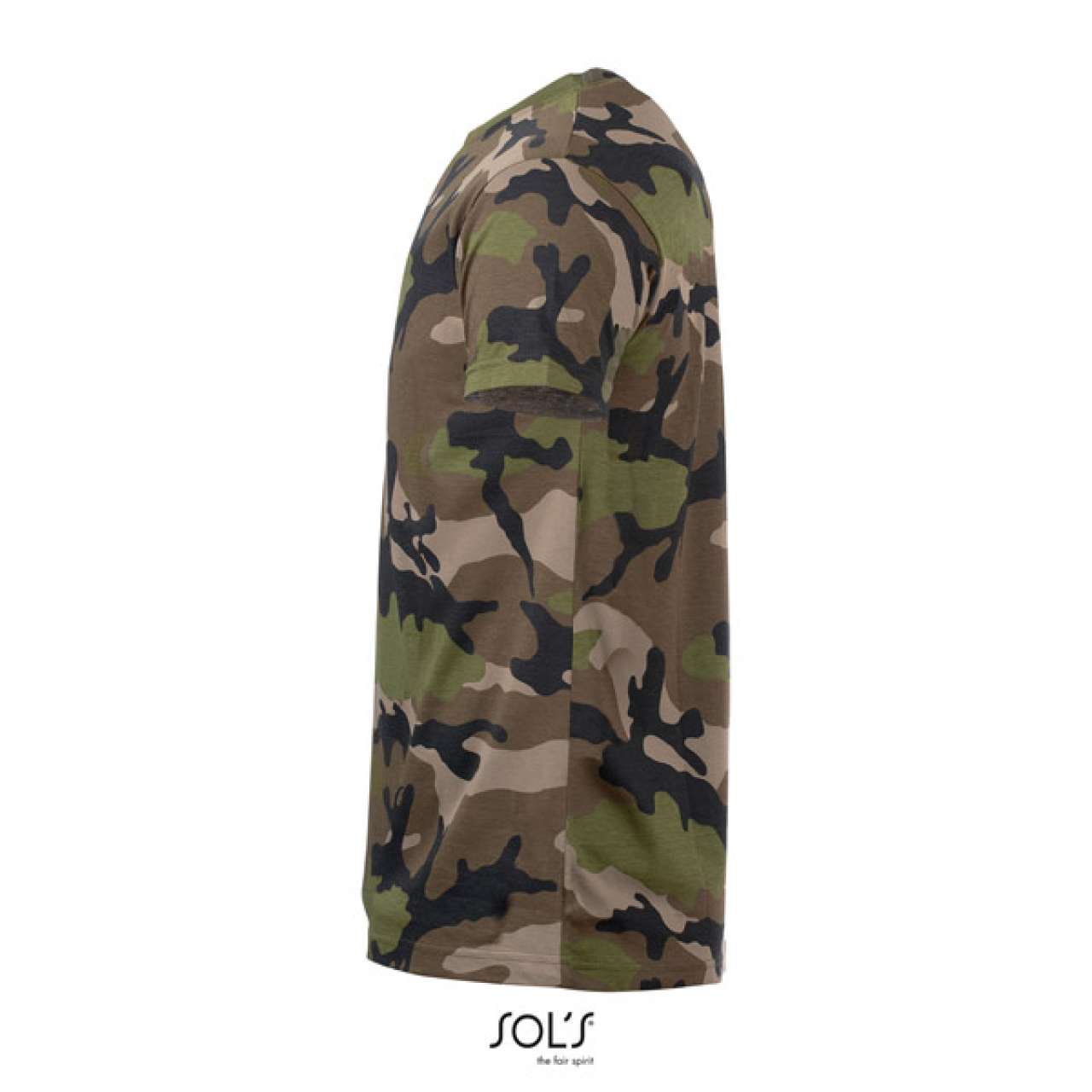 SOL'S CAMO MEN - KÖRNYAKÚ PÓLÓ